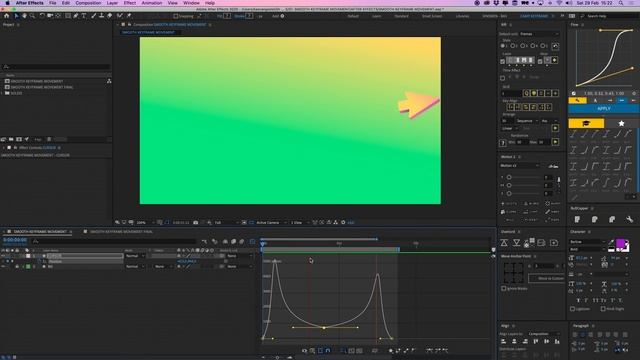 Smooth Keyframe Movements - After Effects Tutorial смотреть онлайн