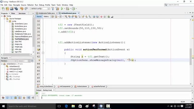 Java Swing Bangla Tutorial 24 : How to add actionLister with JTextField (Part-2) смотреть онлайн