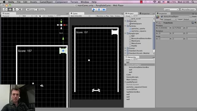 Unity tutorial (beginner) - Pong Game - How To Make Mobile Games (iphone and android) - part 8C смотреть онлайн