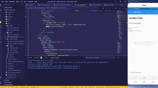 19. Flutter + PHP: Todo App - Deleting task from the database смотреть онлайн