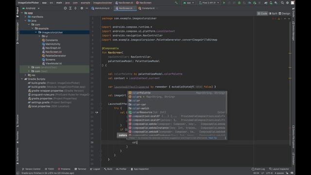 How to extract Colors from Image using Palette in Jetpack Compose | Android Studio смотреть онлайн