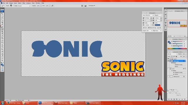 Photoshop Video Game Font Tutorial : Sonic Style смотреть онлайн