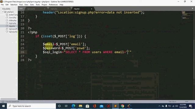 login in php смотреть онлайн