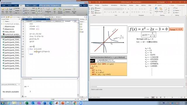 Ch_1: Matlab_Newton Method+ Fixed Point Iteration Method смотреть онлайн