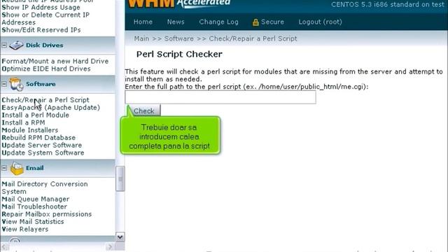 Cum sa utilizam rutina de verificare a scripturilor Perl in WHM смотреть онлайн