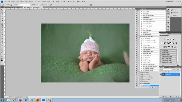 Newborn Photo Merge :  A Photoshop Tutorial