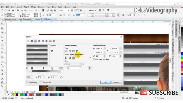 (INTERMEDIO) TUTORIAL 19 CorelDRAW X7: TODO sobre Rellenos y Texturas смотреть онлайн