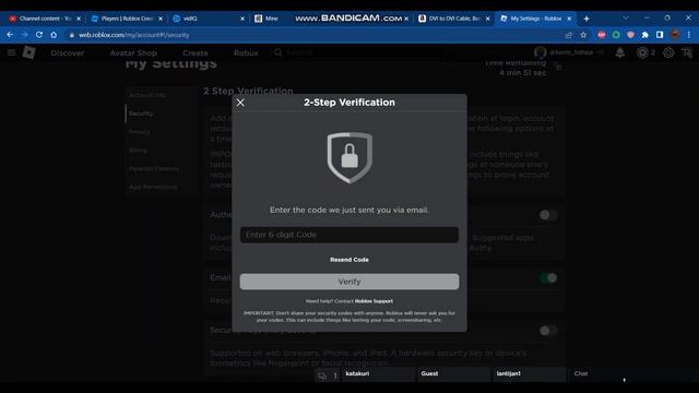 How to TURN OFF 2-Step Verification on Roblox (2023) смотреть онлайн