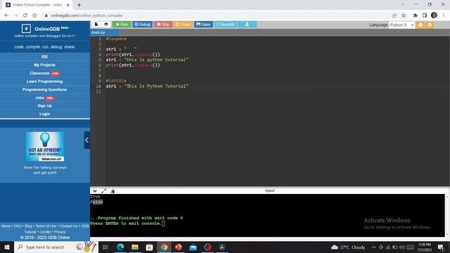 python string functions - isspace(), title(), istitle(), string functions in Python | Kannada |2023 смотреть онлайн