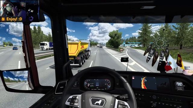New MAN THX 510 in Promods | Dortmund - Flensburg | ETS2 Gameplay 4K + wheel cam смотреть онлайн