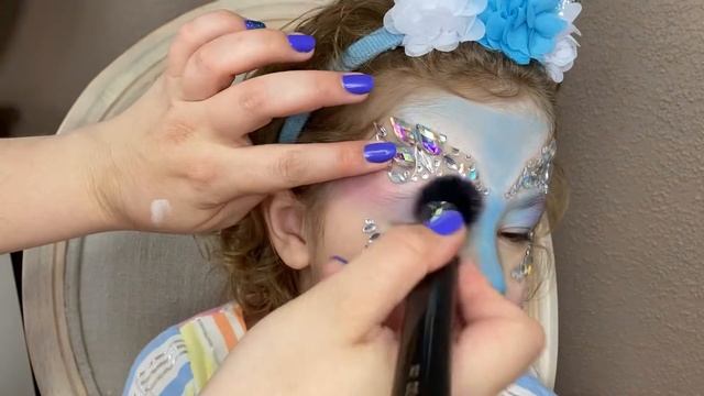 Сказочный единорог. Детский макияж. Детский аквагрим. смотреть онлайн