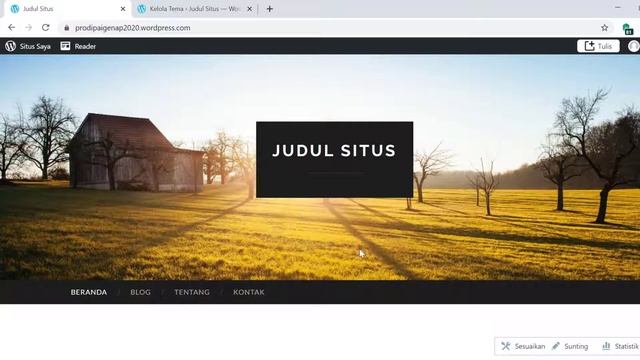 Tutorial Buat Blog Wordpress (Header, Background, Setting) Sesi 2 смотреть онлайн