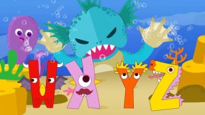 Make a Monster ABC Under the Sea l phonics song & bubbles ABCD Song l ZooZooSong for kids