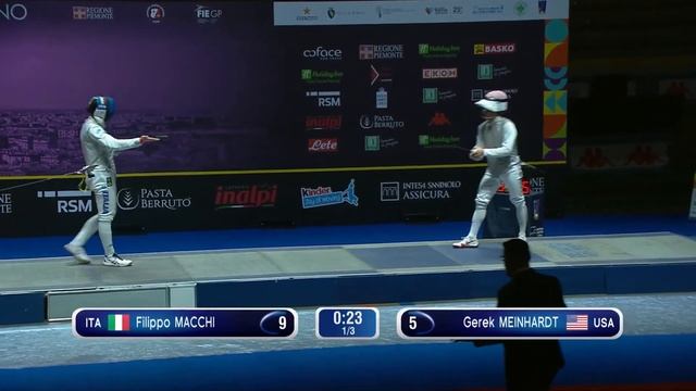 Torino Grand Prix 2023 SMF - GOLD - Filippo Macchi ITA v Gerek Meinhardt USA смотреть онлайн