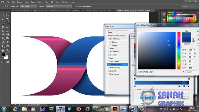 Logo Design In Photoshop | Hindi / Urdu Tutorial | ( Design Center) смотреть онлайн