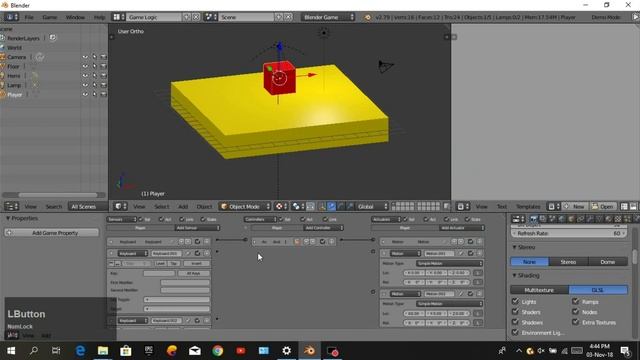 How to make a basic game in Blender (part 1) смотреть онлайн