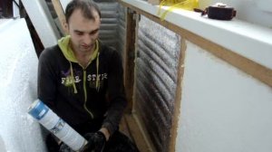 Стены на балконе,  утепление пенопластом своими руками.