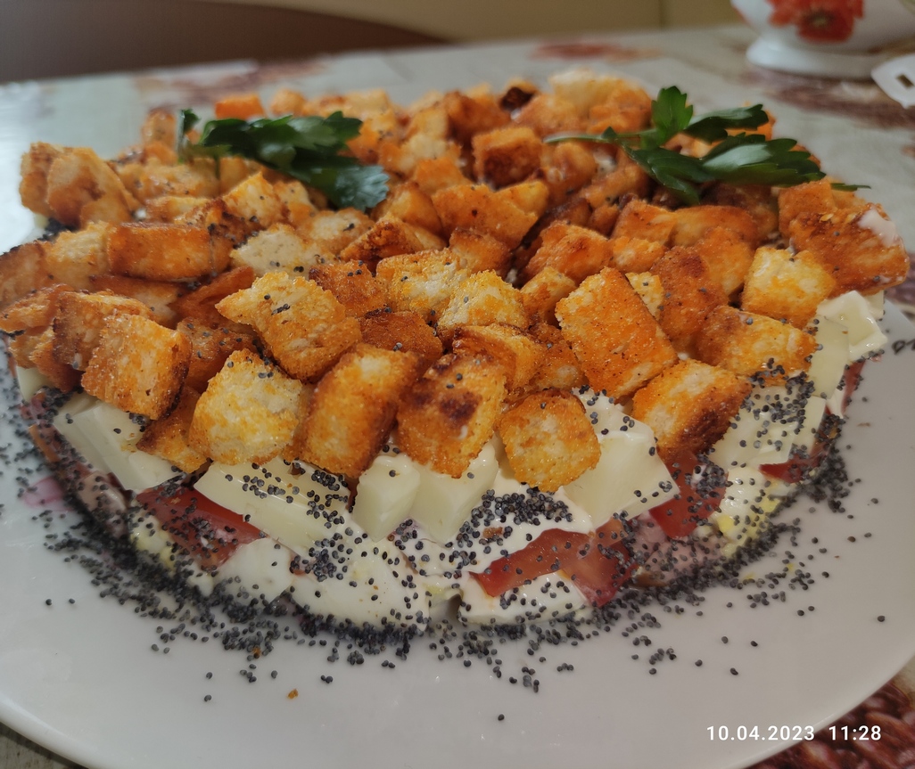 Салат, курица под кайфом. Приятного аппетита смотреть онлайн