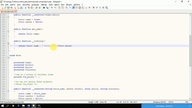 Lecture about Composition in Object Oriented Programming (OOP) in PHP URDU/HINDI смотреть онлайн