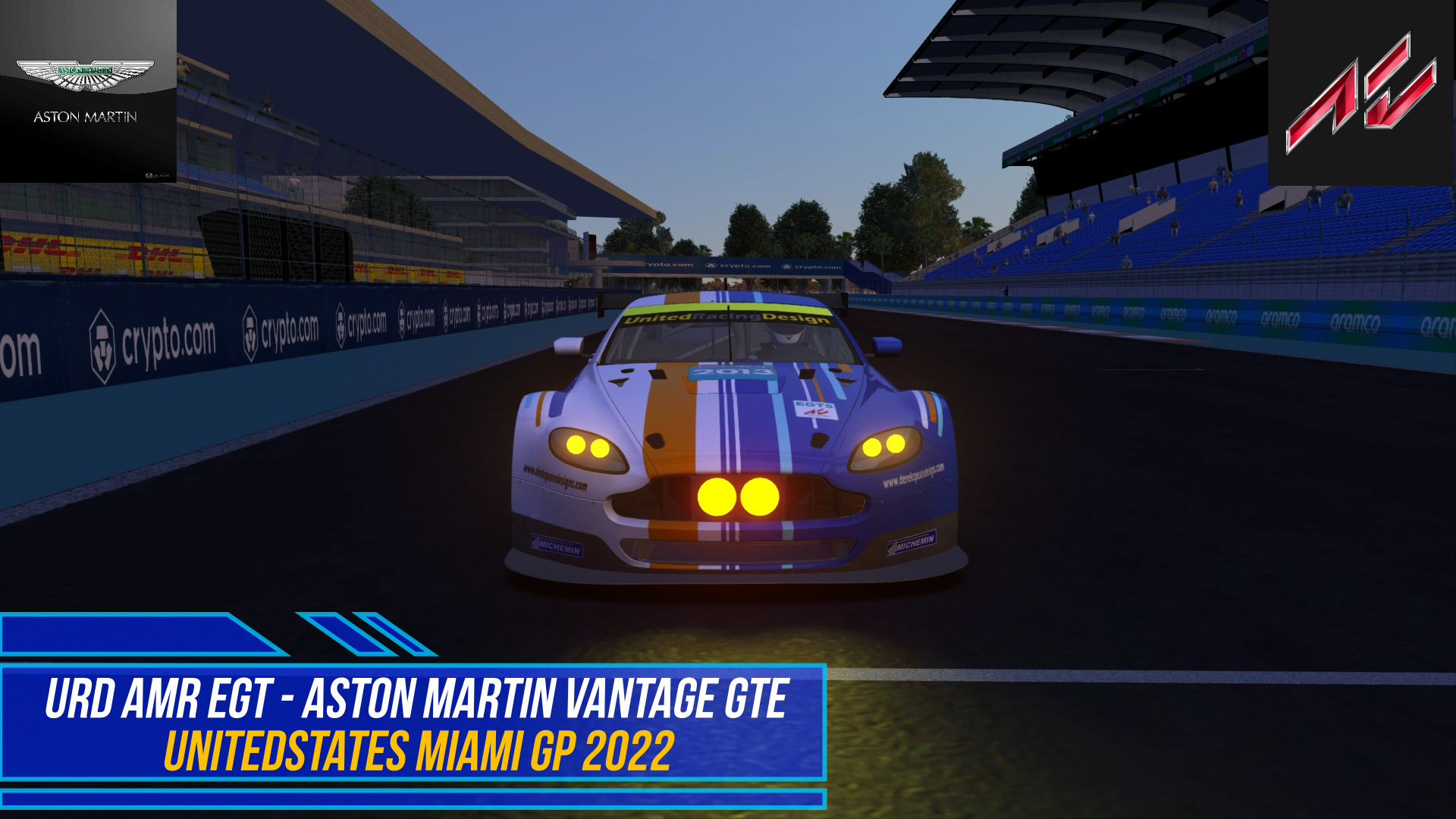 URD AMR EGT 2019 - Aston Martin Vantage GTE - United States Miami GP 2022 | Assetto Corsa.mp4 смотреть онлайн