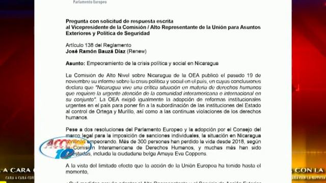 Eurodiputados solicitan más sanciones para el Gobierno del presidente Daniel Ortega смотреть онлайн