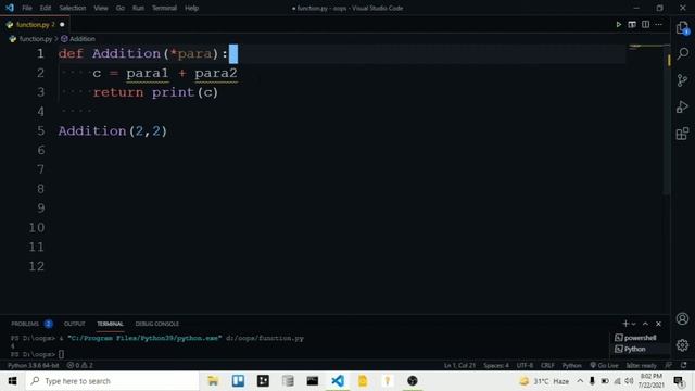 How To Use functions in python and *args and **kwards in python in 9 min смотреть онлайн