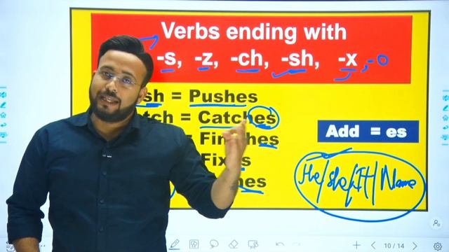 How to add s or es to a verb | Simple Present Tense in English Grammar смотреть онлайн