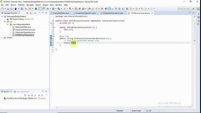 Interpreter Design pattern смотреть онлайн