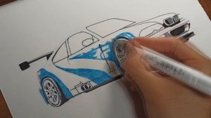 Рисуем BMW M3 GTR из NFS Most Wanted