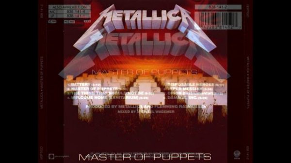 Master of Puppets Guitar Backing Track Metallica