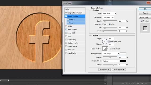Cutting Wood Logo/Text Effect | Photoshop Tutorial смотреть онлайн