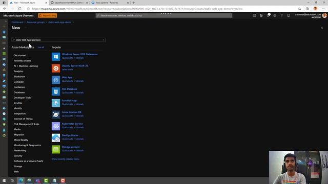 Angular Application to Azure Static web apps with Azure Devops смотреть онлайн