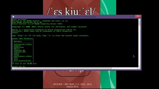 SRCB BSIT DBMS2: SQL MAX смотреть онлайн