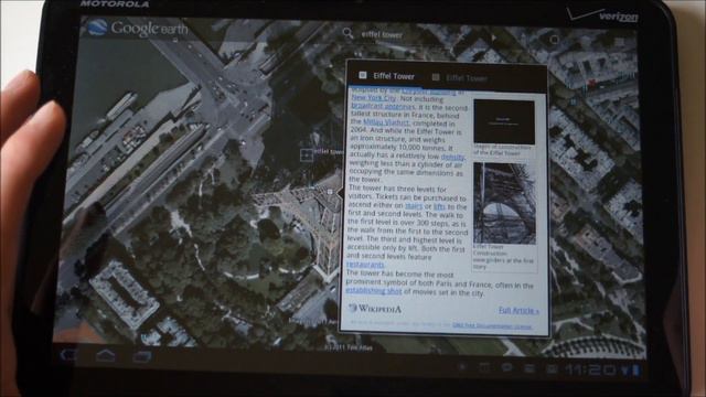 Google Earth for Honeycomb (Android 3.0) смотреть онлайн