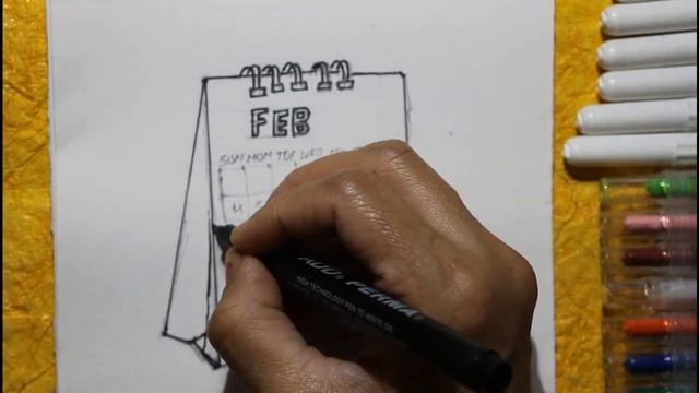Calendar Drawing | how to draw a calendar easy смотреть онлайн
