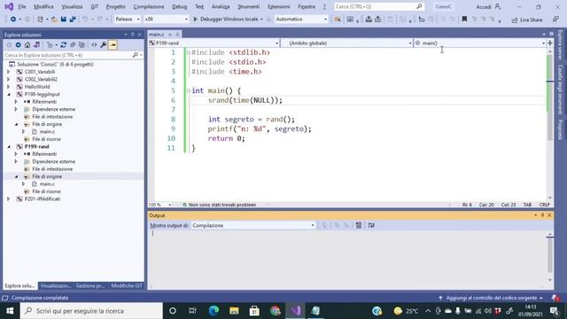 Generare numeri casuali con rand() in un programma in C - Video Coding 199 смотреть онлайн