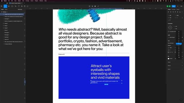 Modern Landing Page design in Figma + Free 3D смотреть онлайн