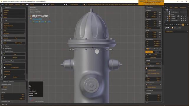 Blender Tutorial - Hydrant modellieren und texturieren 2/3 смотреть онлайн