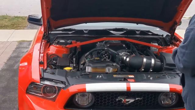 2014 MUSTANG GT INSTALL STRUT BRACE BMR WILL IT FIT OVER WHIPPLE AND UNDER GT HOOD смотреть онлайн