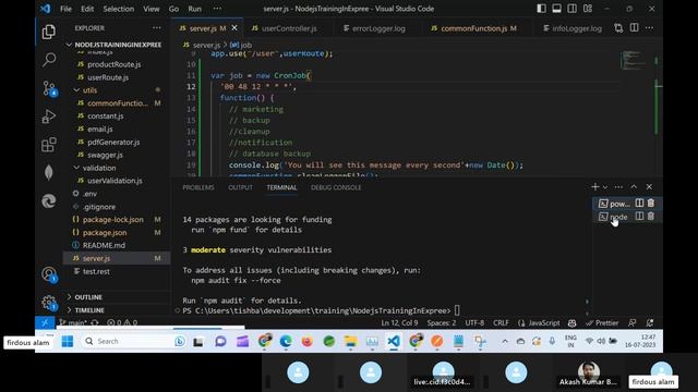 Class 14 How to Implement Nodejs Cron Jobs | How to Run Batch In Nodejs | how to write using #FS смотреть онлайн