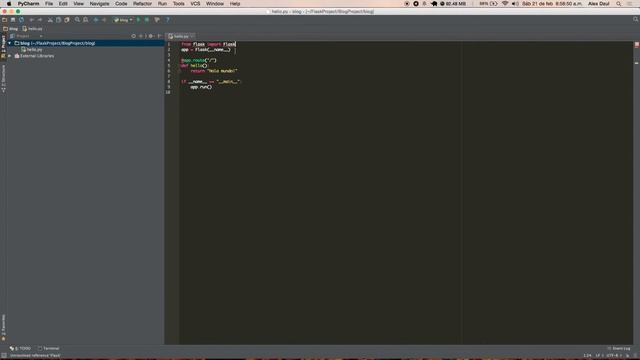 Tutorial 2 Flask + MongoDB + AngularJS [Configurando PyCharm] смотреть онлайн