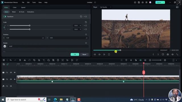 How To Use Keyframe Animation In Filmora 12 - Enhanced Keyframing In Filmora 12