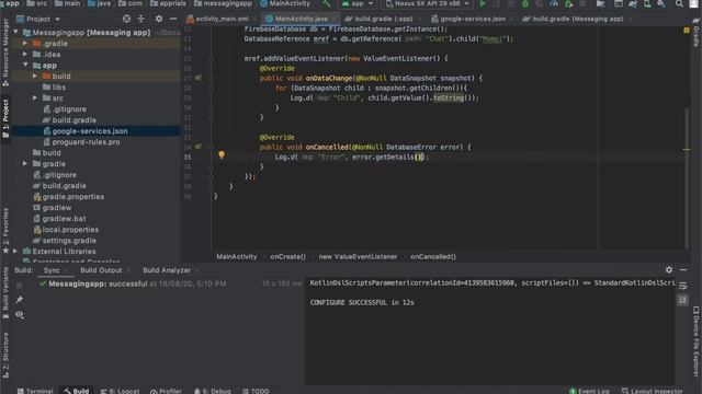 How to make Messaging App (Part-1) - Configure Firebase Realtime Database смотреть онлайн