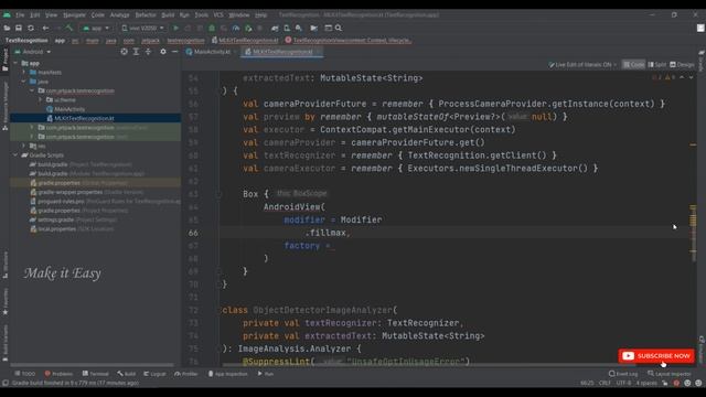 How to Implement Text Recognition using MLKit in Jetpack Compose | Android | Kotlin | Make it Easy смотреть онлайн