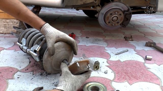 Замена передней стойки амортизатора ваз 2114 ваз 2108