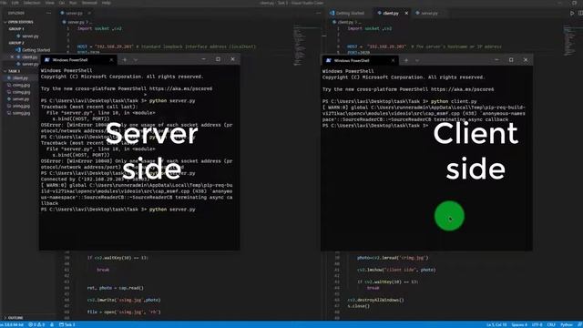 Live Streaming Video Chat App without voice using cv2 module of Python смотреть онлайн