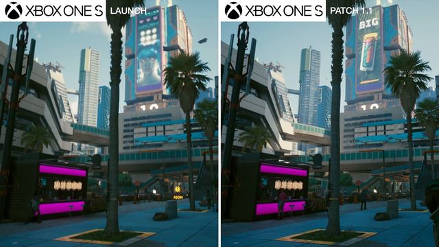 Cyberpunk 2077 Patch 1.1 Comparison - How Do the Xbox One S & PS4 Versions Look Now? смотреть онлайн