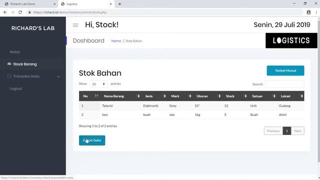Aplikasi Web Stok Barang / Inventaris Gudang dengan PHP Native + Free Download смотреть онлайн
