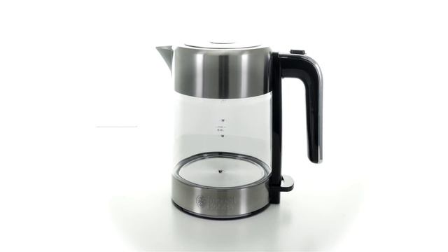 Russell Hobbs Compact Home 0.8L Glass Kettle - Silver смотреть онлайн