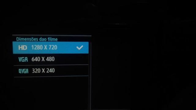 Configurações De Vídeo Da Samsung WB100
